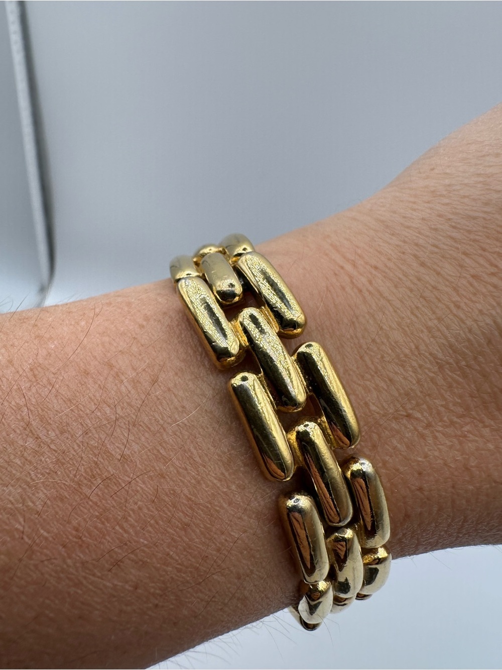 Chunky Gold Link Bracelet - Bold Chain Style